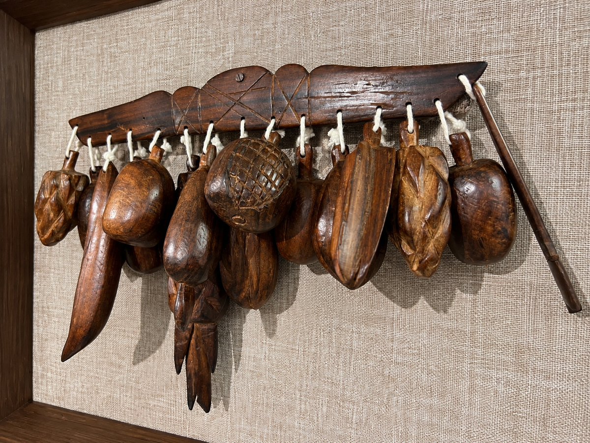 Hand Carved Fruit - Sculptural Assemblage "Balangandã"