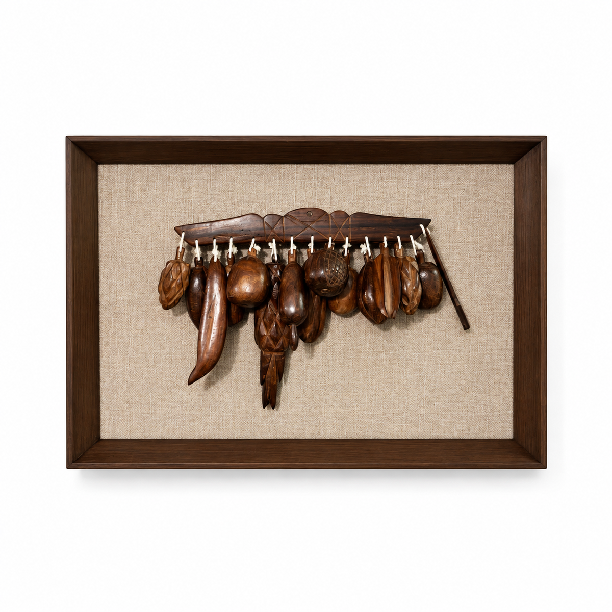 Hand Carved Fruit -  Sculptural Assemblage "Balangandã"
