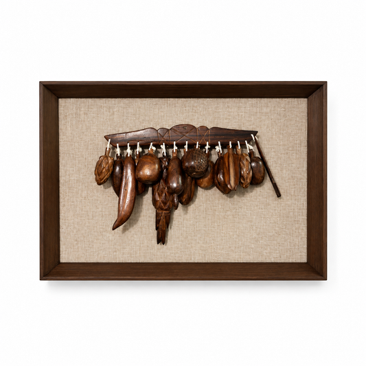 Hand Carved Fruit -  Sculptural Assemblage "Balangandã"